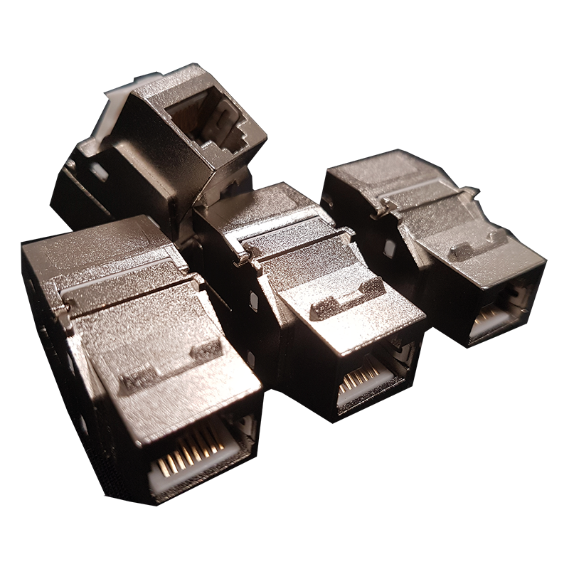 Jeu de 4 RJ45 câblées - sans cordon ELCOM00003 (ART4RJ45C6NU)